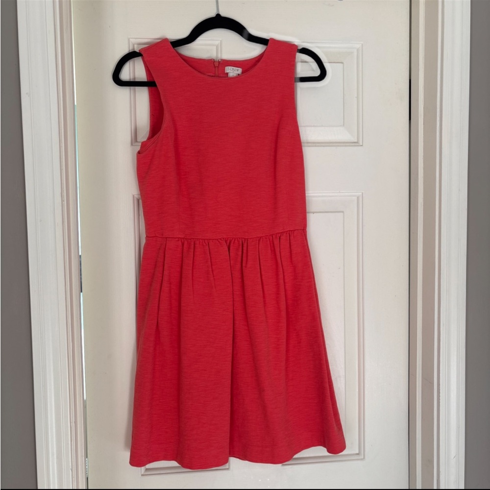 J. Crew Vibrant Coral Mini Dress